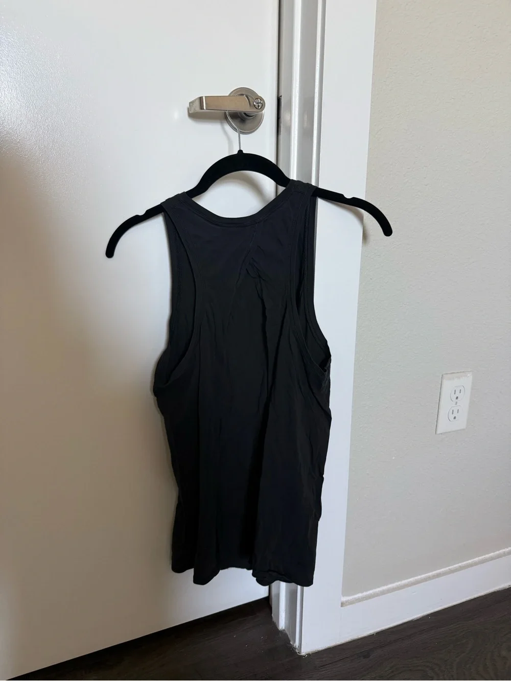 Lululemon Black backless Tank Top